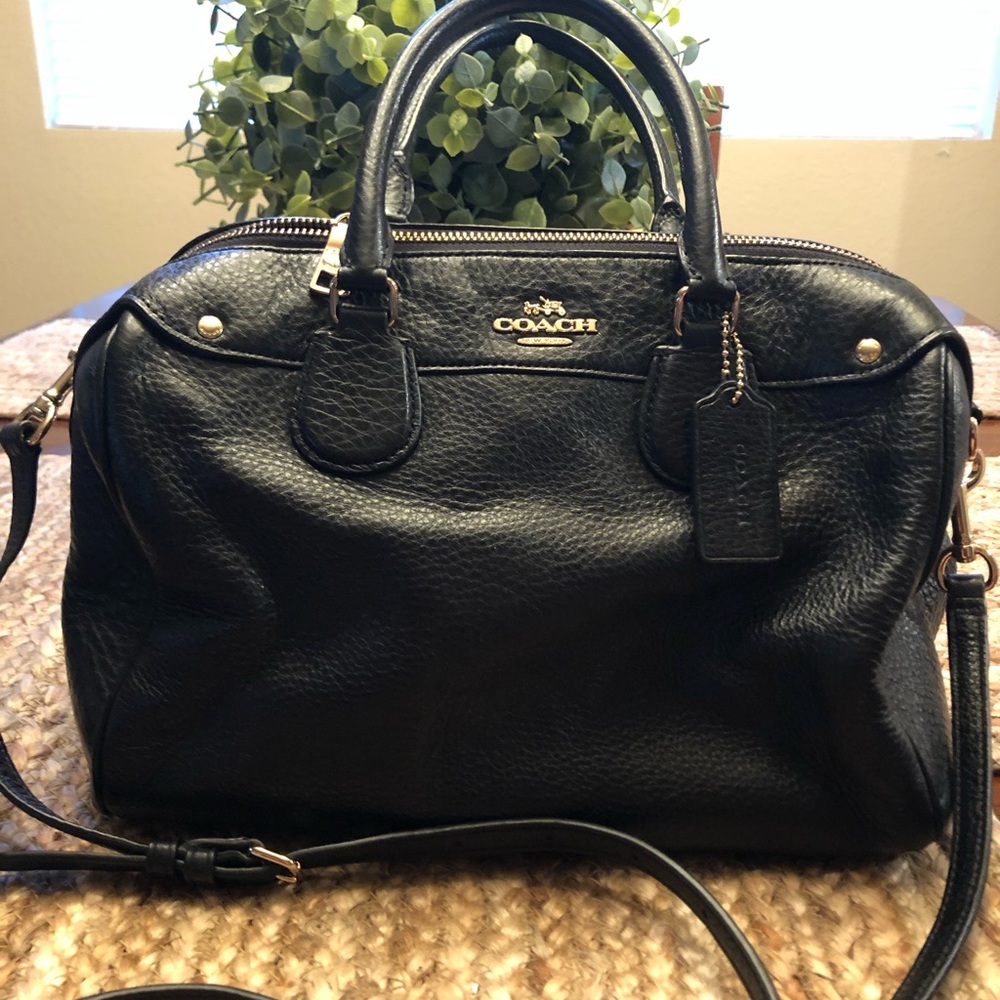 Coach satchel pebbled leather crossbody